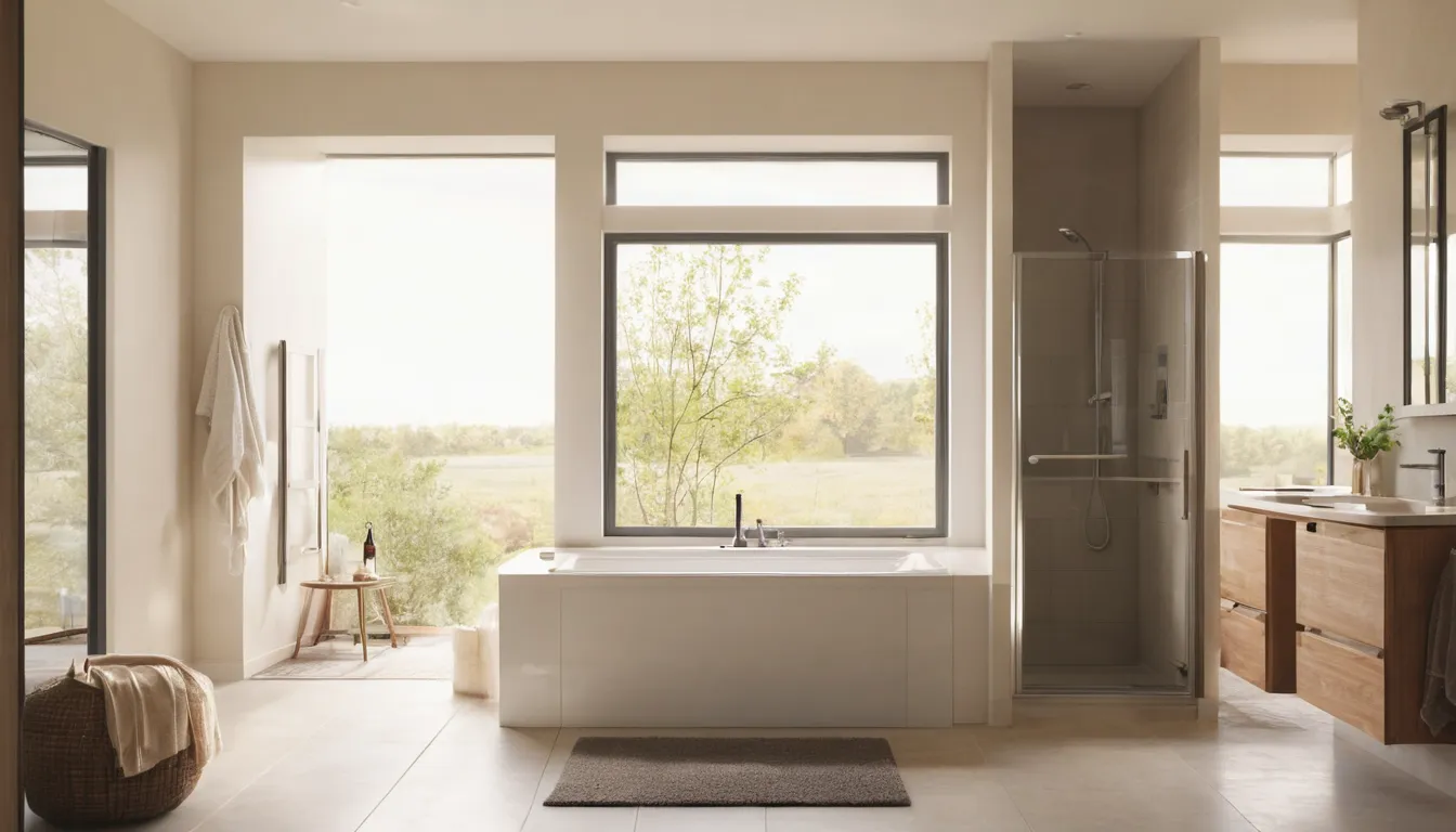 A bright, accessible bathroom with a walk-in tub in a Perkasie home